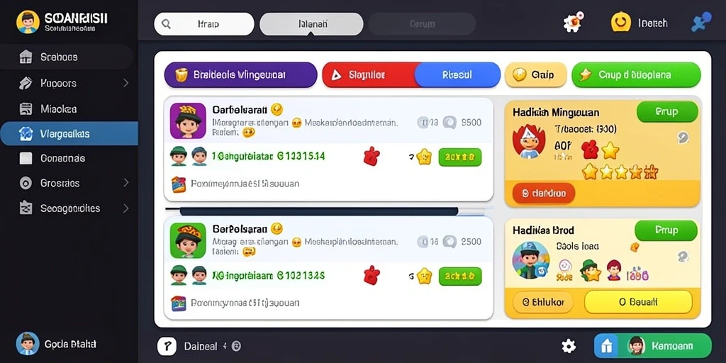Tampilan utamanya yang menarik dan user-friendly.