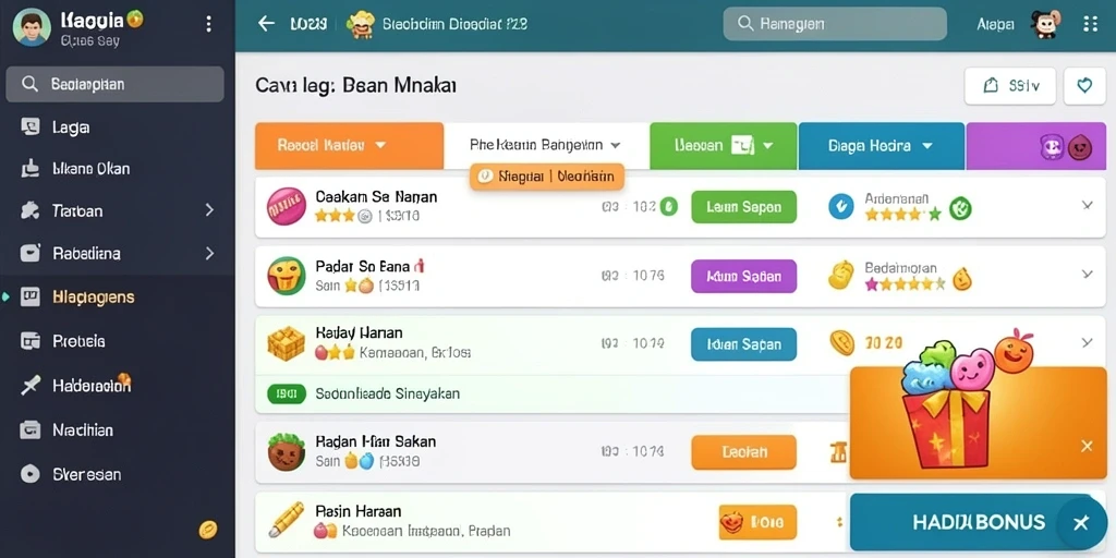 Tampilan antarmuka aplikasi yang menarik dan ramah pengguna.