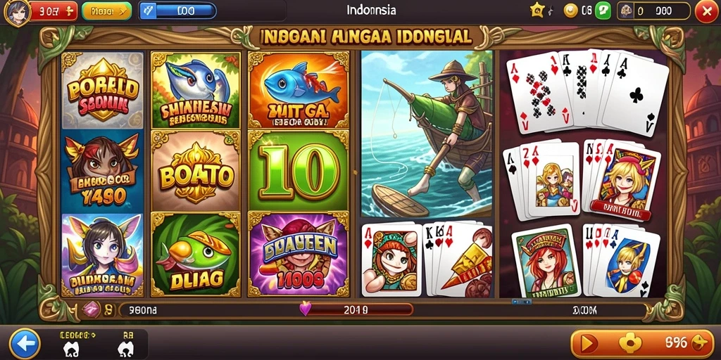 Tampilan permainan slot yang menarik dan penuh warna.
