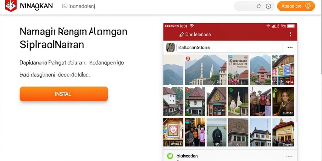 Tampilan utama yang menarik untuk menjelajahi permainan.